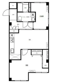 麻布コーポラス【4階】の間取り