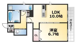 ハーバーコート神戸【1階】の間取り