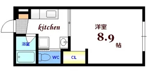 ポルトボヌール府中大通【2階】の間取り