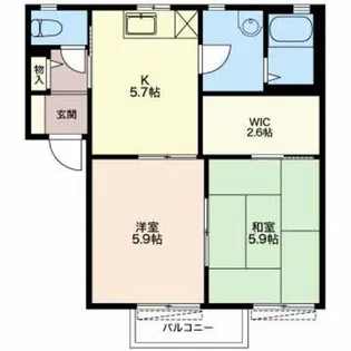 ハーミテージ【2階】の間取り