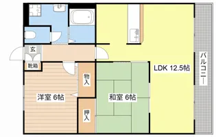 シャトーアルバII【2階】の間取り