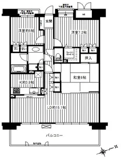 ルリエ大船【6階】の間取り