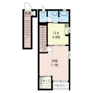 ベルメゾン戸越【2階】の間取り