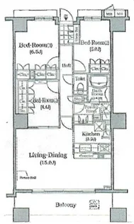 ザレジデンス本牧横浜ベイサイド【5階】の間取り