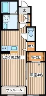 エクセランメゾン【1階】の間取り