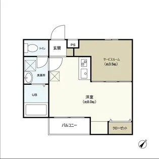 Lehua五輪【1階】の間取り