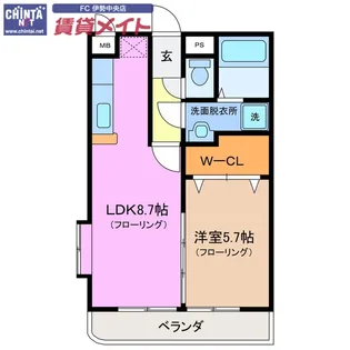 アルタイル【1階】の間取り