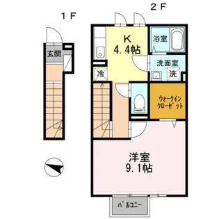 アーク・ヒルズ【2階】の間取り