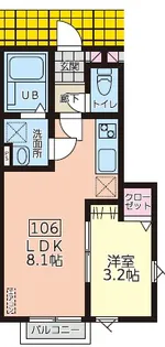 ディアコートIIB棟【1階】の間取り
