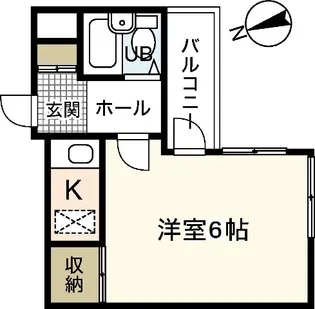 1Kの間取り画像