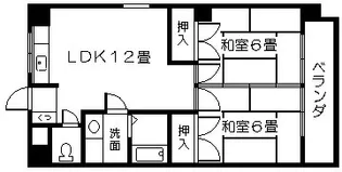 エクセレント中央【4階】の間取り