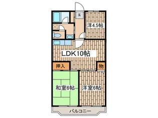 ソシアルビレッジ和田【2階】の間取り