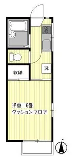 1Kの間取り画像