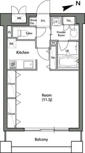 カスタリア中野【5階】の間取り