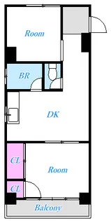 飛鳥ビル【4階】の間取り