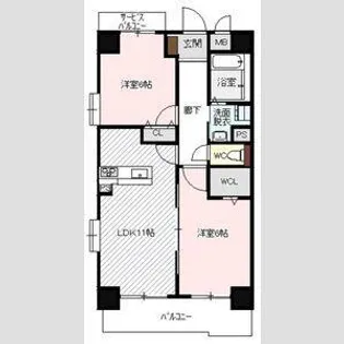 ボヌールレジデンス【8階】の間取り