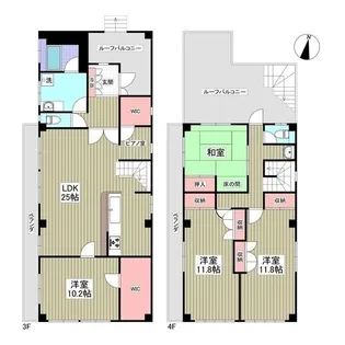 神奈川県小田原市矢作【マンション】の間取り