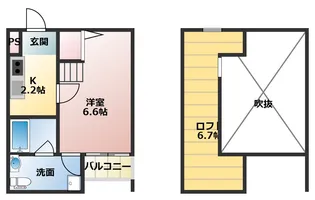 兵庫県明石市大久保町大久保町【アパート】の間取り