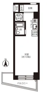 ニューライフ新宿【10階】の間取り