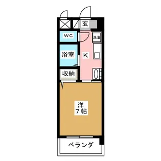 クリエイティブ一宮【5階】の間取り