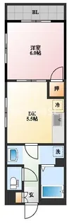 テラス辰【2階】の間取り