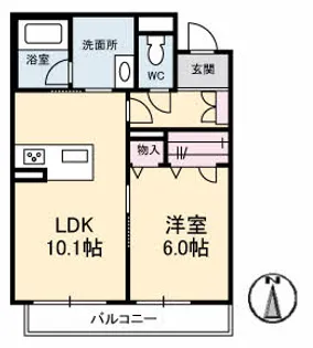 ブリリアントコート【3階】の間取り