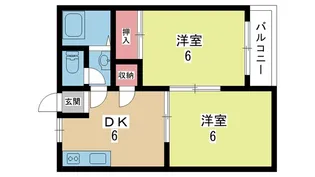 大阪府豊中市千里園2【マンション】の間取り
