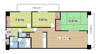 大阪府豊中市柴原町2【マンション】の間取り