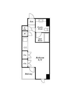 プレミアステージ三田慶大前【5階】の間取り