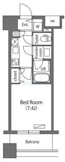 エミリブ練馬【6階】の間取り
