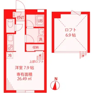 桜森スクエアII【2階】の間取り