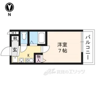KDXレジデンス西院【2階】の間取り
