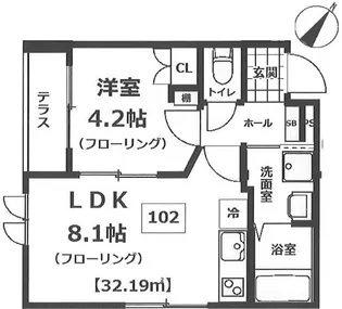 Mondo【1階】の間取り