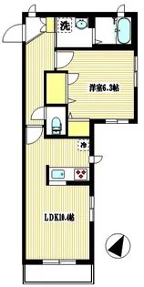 ピスケス溝ノ口【2階】の間取り