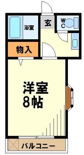 ウエストヴィレッジ14【電気通信大学受験生事前予約可能物件】【1階】の間取り