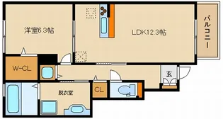 大阪府藤井寺市沢田2【アパート】の間取り