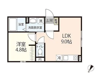 岡山県岡山市北区岩井2【アパート】の間取り