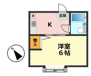 ディアフラットタカハシ【2階】の間取り