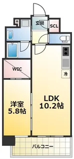 グランカーサ新大阪SOUTH【8階】の間取り