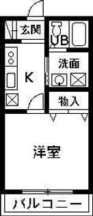 第3小見パレスA・B【2階】の間取り