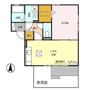 カラコレス【1階】の間取り