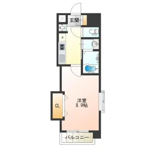 Luxe難波西II【12階】の間取り
