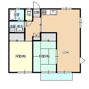 サンビレッジ吉敷【1階】の間取り