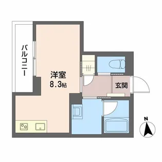 エルドール鉄砲町東【3階】の間取り