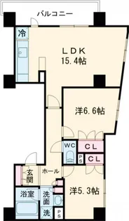 パールコート仙川【5階】の間取り