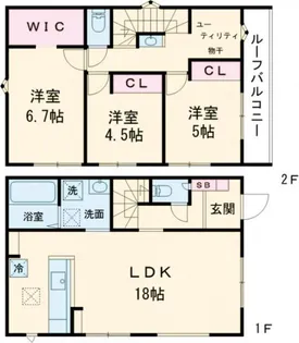 東京都西多摩郡瑞穂町大字二本木【一戸建】の間取り