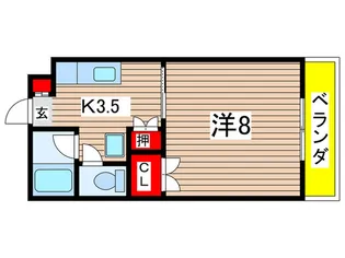 ブランシェ山田【1階】の間取り