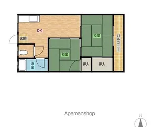 南本マンション【2階】の間取り