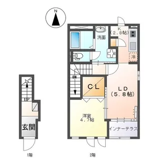 アデニウム【2階】の間取り