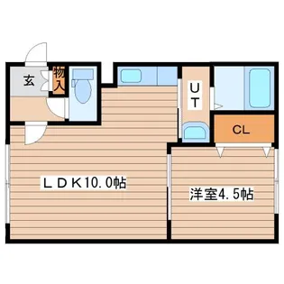 スクーデリア【1階】の間取り